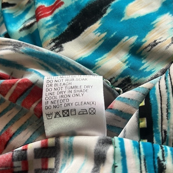 Papillon Women’s Multicolor Low Cut Maxi Dress Size XL - Picture 12 of 14